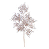 Vickerman L186358 22" Rose Gold Glitter Mini Ruscus Leaf Artificial Christmas Spray. Includes 12 Sprays Per Pack.