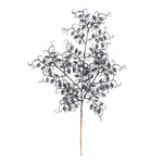 Vickerman L186384 22" Gunmetal Glitter Mini Ruscus Leaf Artificial Christmas Spray. Includes 12 Sprays Per Pack.