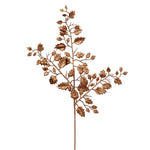 Vickerman L191028 27" Copper Glitter Holly Leaf Artificial Christmas Spray. Includes 12 Sprays Per Pack.