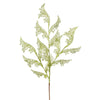 Vickerman L191513 27" Lime Glitter Coral Bells Leaf Lace Artificial Christmas Spray. Includes 12 Sprays Per Pack.