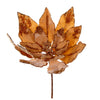 Vickerman L217608 14" Artificial Gold Double Sided Velvet Poinsettia Christmas Pick