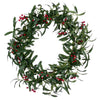 Vickerman L225724 24" Red Berry And Mistletoe Wreath.