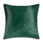 Lagos Velvet Pillow 22"W x 22"L Square Accent Cushion with Luxurious Hide Texture and Decorative Detailing By Cloud9