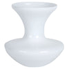 Vickerman LG180311 9" White Gourd Glass Container