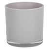 Vickerman LG180513 6" Crystal Gray Painted Round Glass Container