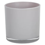 Vickerman LG180513 6" Crystal Gray Painted Round Glass Container