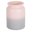 Vickerman LG180615 5.8" Almondine Ombre Round Glass Container Set Of 2