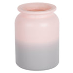 Vickerman LG180615 5.8" Almondine Ombre Round Glass Container Set Of 2
