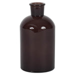 Vickerman LG181017 8" Black Painted Glass Bottle Set Of 2