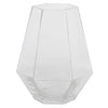 Vickerman LG182000 8.6" Clear Hexagon Glass Vase
