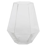 Vickerman LG182000 8.6" Clear Hexagon Glass Vase