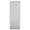 Vickerman LG182513 9.6" Crystal Gray Square Glass Container