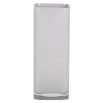 Vickerman LG182513 9.6" Crystal Gray Square Glass Container