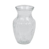 Vickerman LG184401 8" Clear Rose Vase. Includes Two Pieces Per Set.