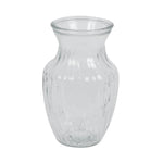 Vickerman LG184401 8" Clear Rose Vase. Includes Two Pieces Per Set.