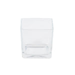 Vickerman LG184501 3" Clear Cube Glass Container. Includes Four Pieces Per Set.