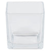 Vickerman LG184601 4" Clear Cube Glass Container. Includes Four Pieces Per Set.