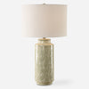 Uttermost 30366-1 Laurel Sage Ceramic Table Lamp with Cream and Green Glaze