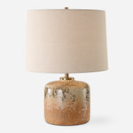 Uttermost 30372-1 Canyon Textured Table Lamp with Distressed Terracotta Finish