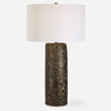 Uttermost 30361 Malaga Brass Ceramic Table Lamp with Distressed Aged Bronze Finish