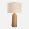 Uttermost 30457-1 Ayda Table Lamp with Distressed Terracotta Base Antique Brass Accents