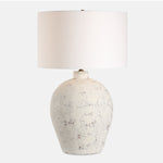 Uttermost 30508-1 Karena Ivory Porcelain Urn Table Lamp with Brushed Brass Accents