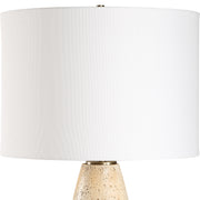 Uttermost 30507-1 Maury Travertine Table Lamp with Unfilled Stone Look