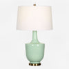 Uttermost 30512-1 Kyla Mint Green Ceramic Table Lamp with Antique Brass Accents