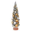 Vickerman LS203618 18" Vintage Tabletop Frosted Green Artificial Christmas Tree Silver And Gold Ornament