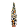 Vickerman LS203624 24" Vintage Tabletop Frosted Green Artificial Christmas Tree Silver And Gold Ornament
