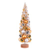 Vickerman LS204218 18" Vintage Tabletop Frosted Gold Artificial Christmas Tree Gold Silver Ornament