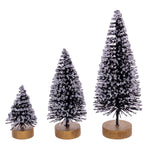 Vickerman LS220117 3"-5"-7" Black Sisal Bottle Brush Tree Set Set Of 3