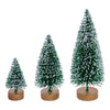 Vickerman LS220124 3"-5"-7" Emerald Sisal Bottle Brush Tree Set Set Of 3