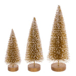Vickerman LS220308 8"-10"-12" Gold Sisal Bottle Tree Set Set Of 3