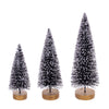 Vickerman LS220317 8"-10"-12" Black Sisal Bottle Brush Tree Set Set Of 3