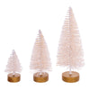 Vickerman LS220574 3"-5"-7" Cream Sisal Bottle Brush Tree Set Set Of 3