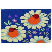 Ladybugs on Daisies Doormat – Whimsical Garden Entry Rug