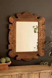 Distressed Reclaimed Wood Framed Wall Mirror 41