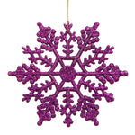 Vickerman M101406 4" Purple Glitter Snowflake Christmas Ornament 24 Per Box