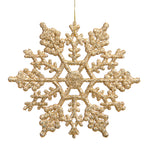 Vickerman M101408 4" Gold Glitter Snowflake Christmas Ornament 24 Per Box