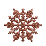 Vickerman M101416 4" Mocha Glitter Snowflake Christmas Ornament 24 Per Box