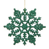 Vickerman M101504 6.25" Green Glitter Snowflake Christmas Ornament 12 Per Box