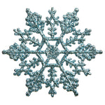 Vickerman M101432 4" Baby Blue Glitter Snowflake Christmas Ornament 24 Per Box