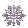 Vickerman M101536 6.25" Lavender Glitter Snowflake Christmas Ornament 12 Per Box