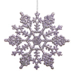 Vickerman M101636 8" Lavender Glitter Snowflake Christmas Ornament 12 Per Box
