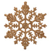 Vickerman M101458 4" Rose Gold Glitter Snowflake Christmas Ornament 24 Per Box
