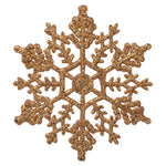 Vickerman M101458 4" Rose Gold Glitter Snowflake Christmas Ornament 24 Per Box