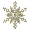 Vickerman M101538 6.25" Champagne Glitter Snowflake 12/Pvc Bx