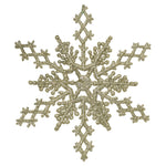 Vickerman M101538 6.25" Champagne Glitter Snowflake 12/Pvc Bx