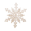 Vickerman M101651 8" Ivory Glitter Snowflake Christmas Ornament 12 Per Box